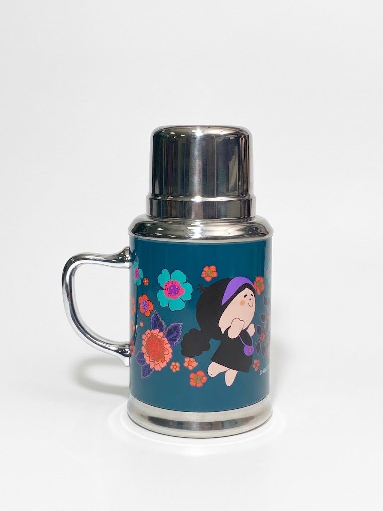 “芬宝”复古保温杯（深绿色) Fenbao Vintage Thermos Flask Dark Green