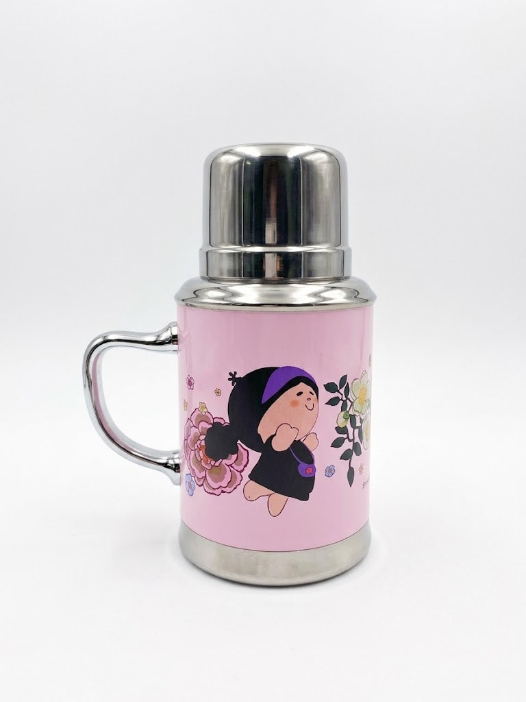 “芬宝”复古保温杯（粉色) Fenbao Vintage Thermos Flask Pink