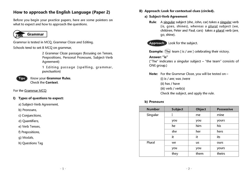 English Mock Exam Papers Primary 3
