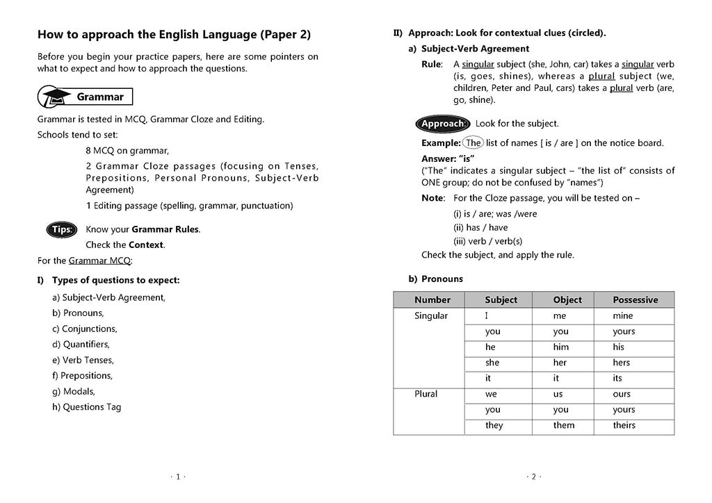 English Mock Exam Papers Primary 4