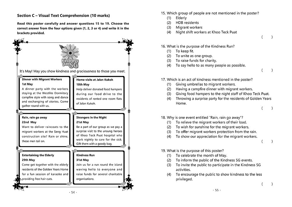 English Mock Exam Papers Primary 4