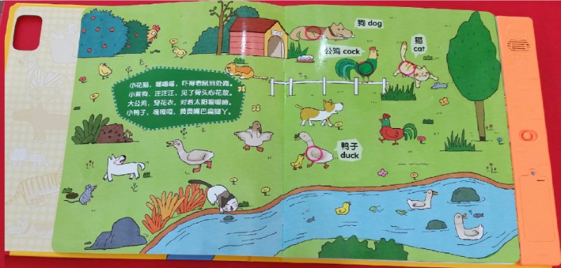 宝宝点读认知发声书--动物